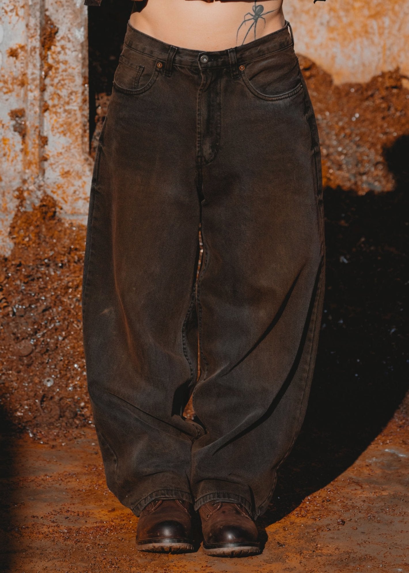 RUST WIDE PANTS 01