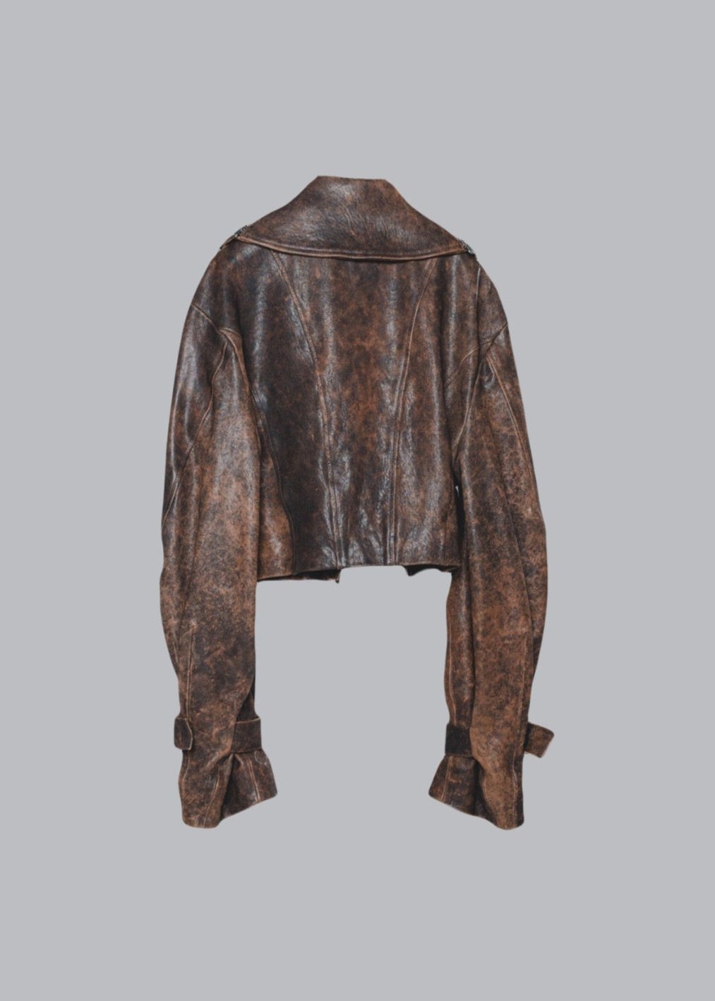 LEATHER JACKET Gn 3:21 BLACK & BROWN