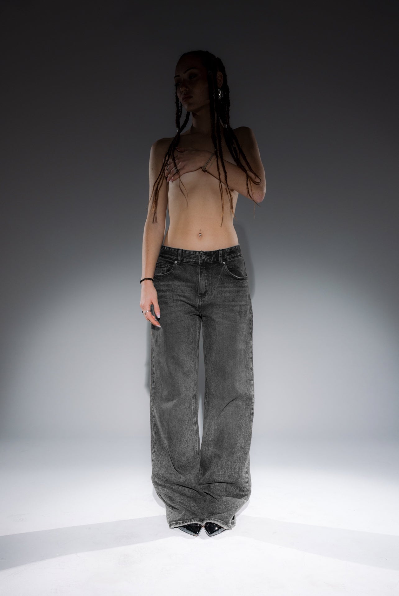 BLACK WIDE PANTS 04